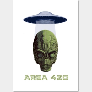 Alien Area 420 Kush Zone Posters and Art